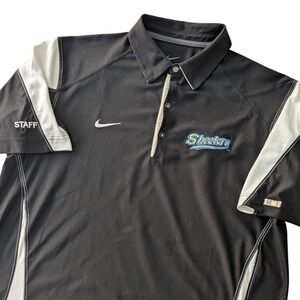 Nike Dri-FIT Sugar Land Skeeters Staff Polo Shirt Men's Large Black Team Issue